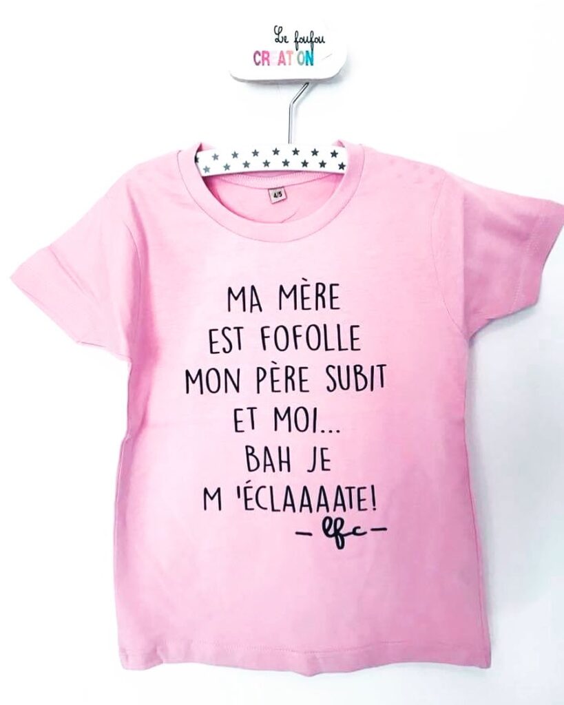 T-Shirts Messages Enfants